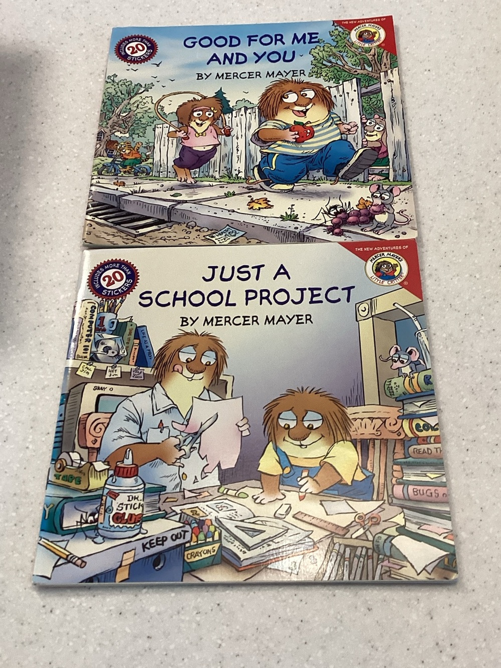 Little Critter Books - Good For Me and You & Just a School Project - Colorful